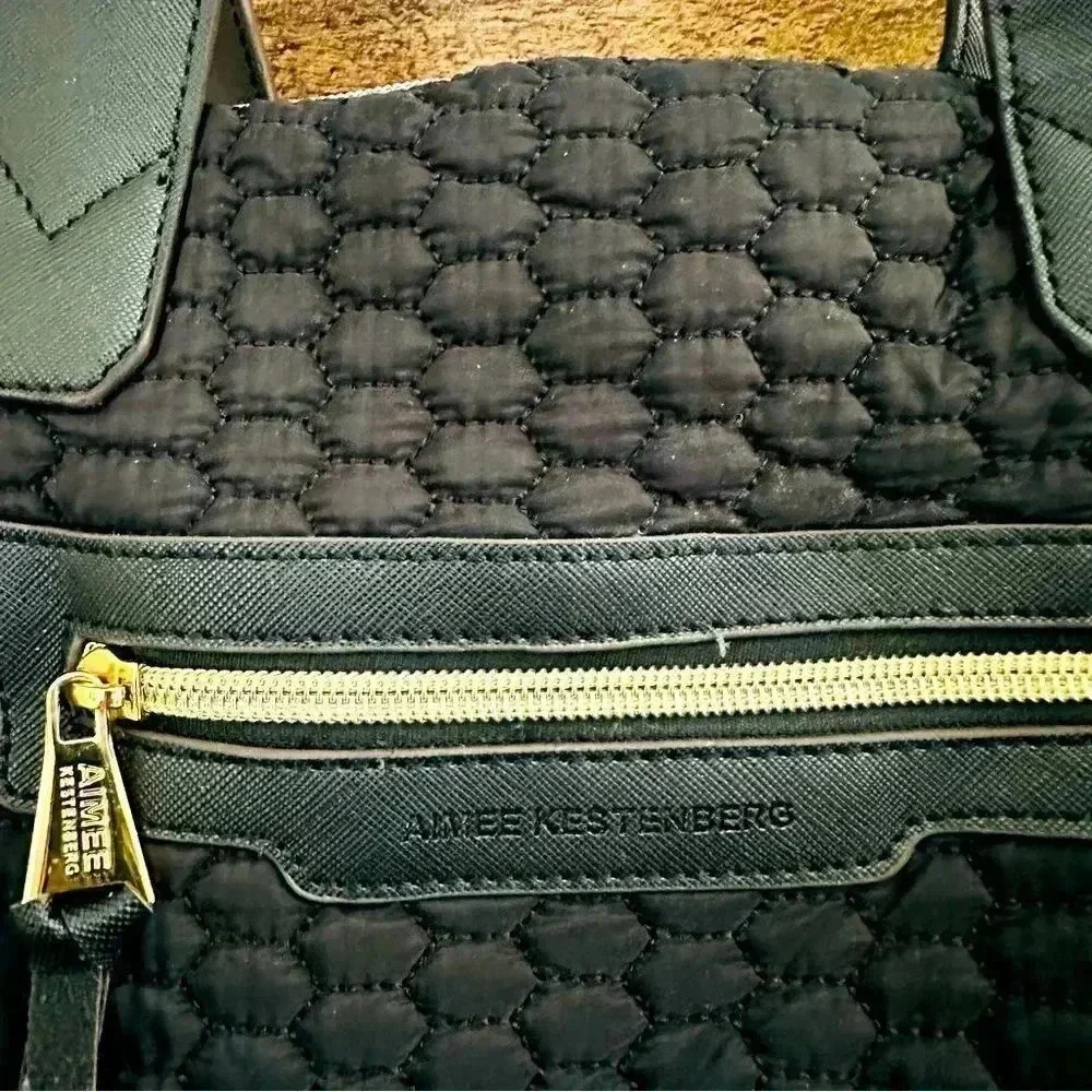 Aimee Kestenberg Quilted/Leather Large Tote